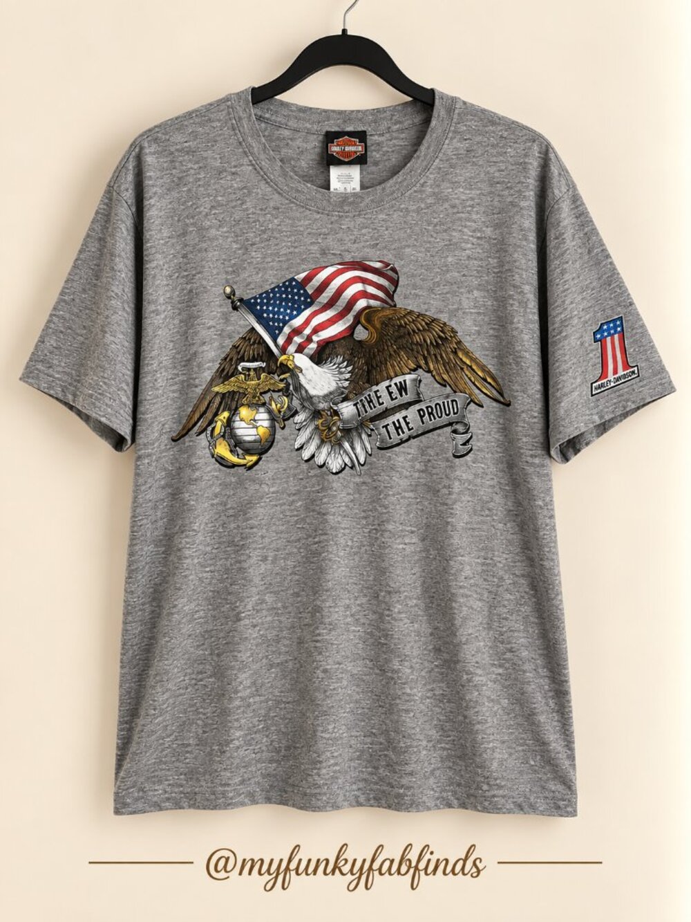 Harley-Davidson USMC Eagle Graphic Tee - Men’s 2XL